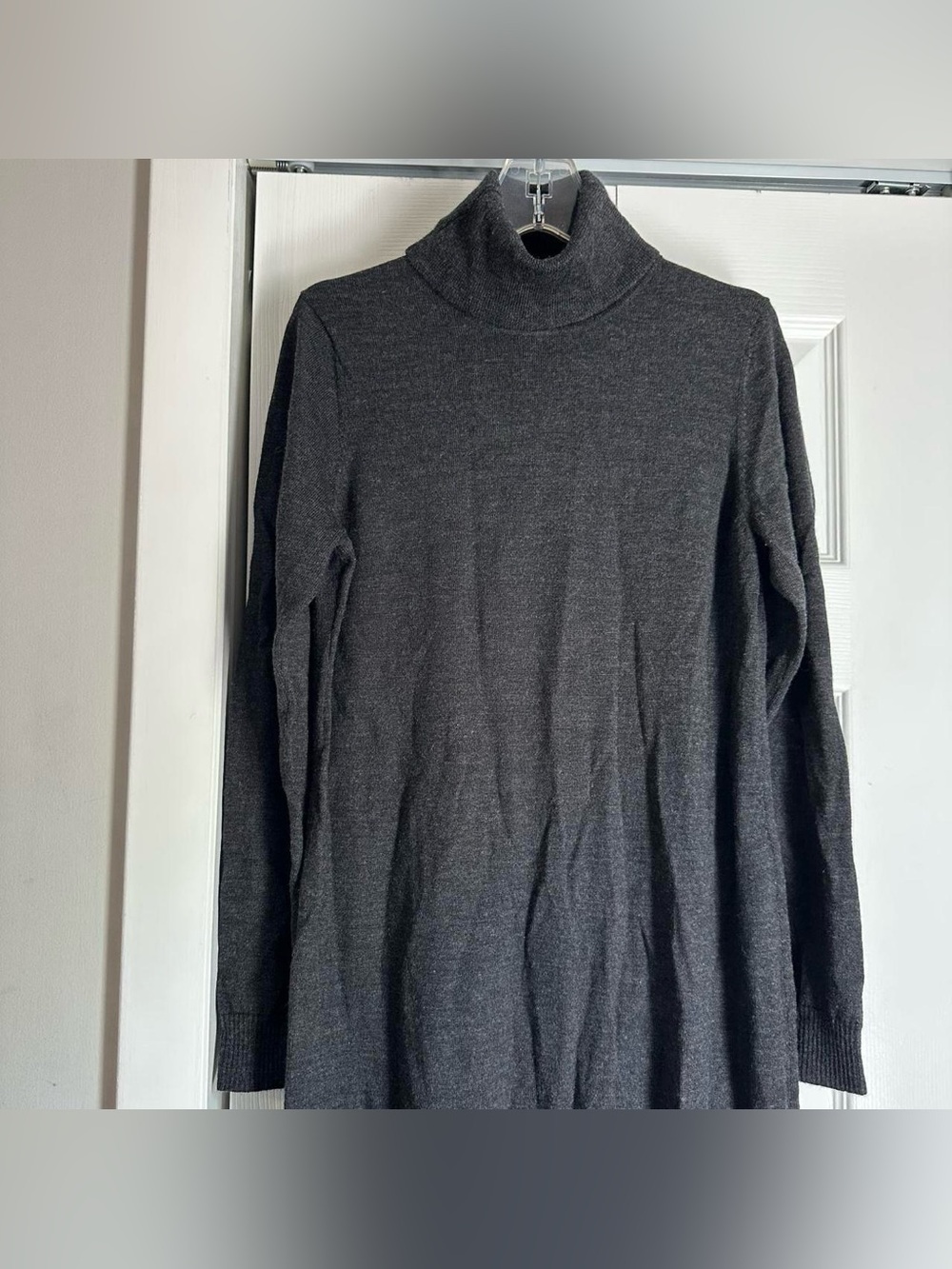 Eileen Fisher Merino Wool Turtleneck Sweater Dress